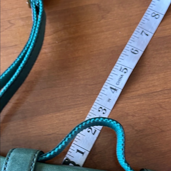 Fossil Turquoise Leather Crossbody Bag - Picture 9 of 11